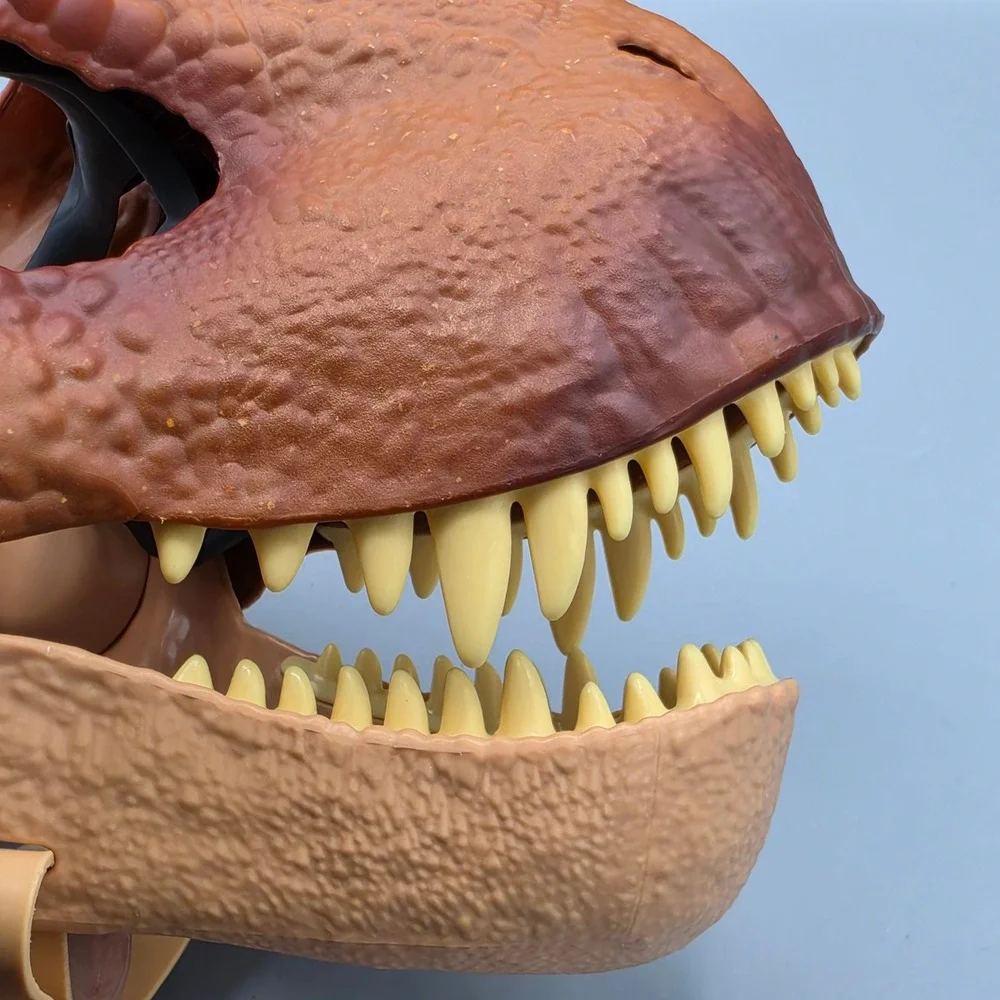 Mattel Mask Unisex OS Brown Jurassic World T-Rex Dino Head Costume Toy Accessory